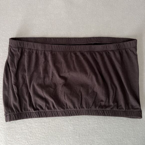 Rolling Stones Tube Top Size XL Gray Band Graphic Lips Logo American Eagle - Picture 3 of 9